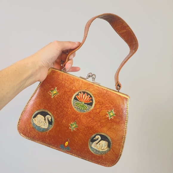 Handbags - Femina Frames India Vintage Embossed Handbag
